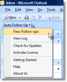 follow up Outlook toolbar