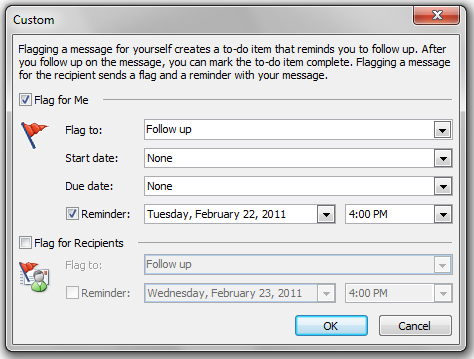 How to see whether message is flagged in Outlook? - Thunderbird