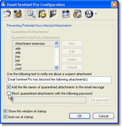 Blocking attachments