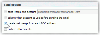 BCC mail merge