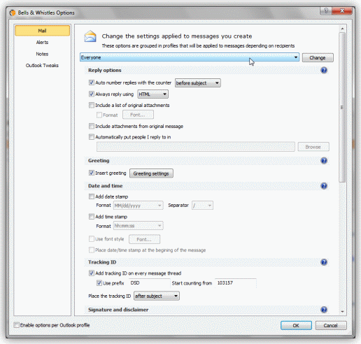 Bells & Whistles Outlook Add-in - Outlook Productivity Add-in