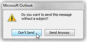 Outlook alerts