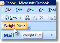 Button on main Outlook window