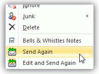 resending Outlook messages
